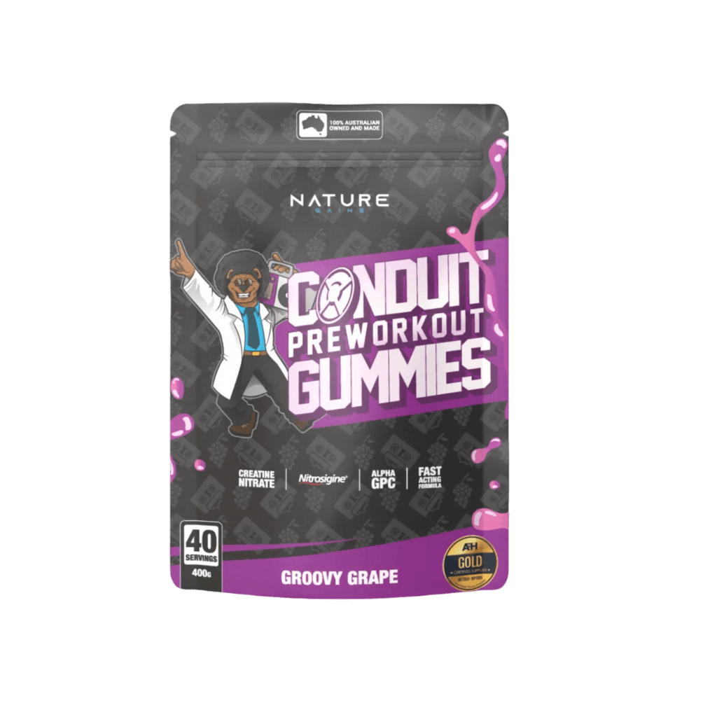 Pre-Workout Gummy Nature Gains Medium stimulant pre workout powder