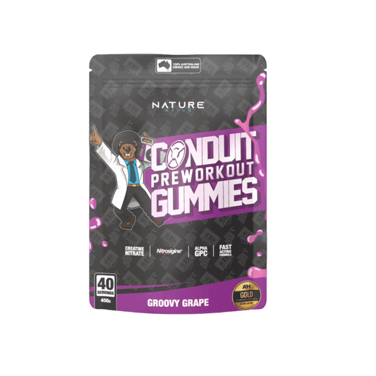 Pre-Workout Gummy Nature Gains Medium stimulant pre workout powder