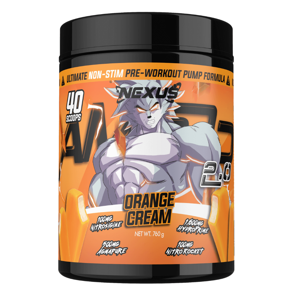 Amp3d 2.0 & Amp3d 2.0 Nexus Caffeine free pre workout 40/20 Serves Orange Cream