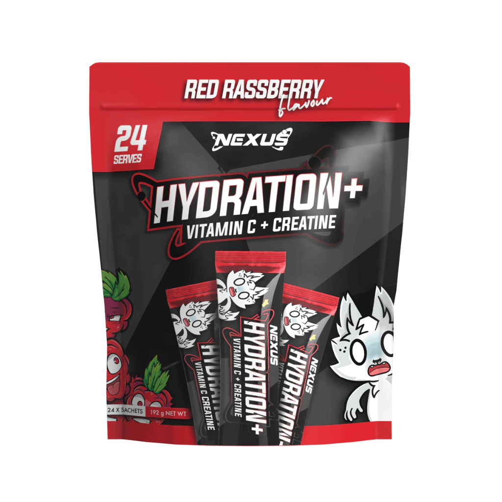 Hydration+ Nexus Electrolyte supplements 24 Serves Red Rassberry