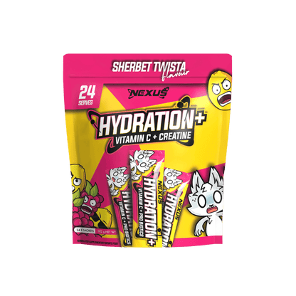 Hydration+ (1) & Hydration+ Nexus Electrolyte supplements 24 Serves Sherbert Twista