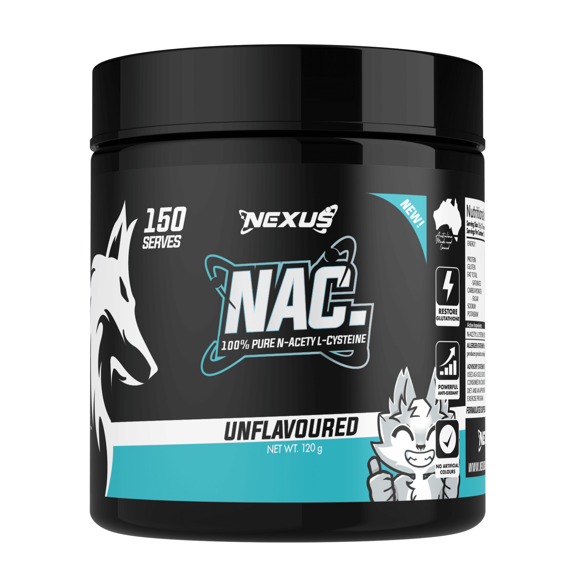 NAC Nexus Health supplements & NAC Nexus Health supplements 120g Unflavoured