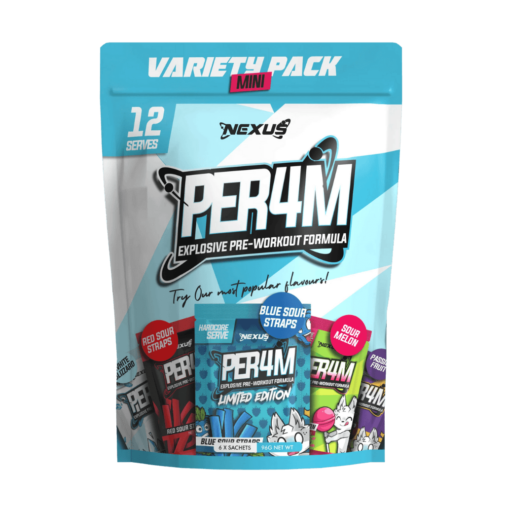 Per4m Variety Pack Nexus High stim pre workout
