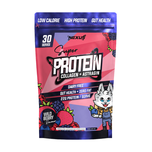 Super Protein Water & Super Protein Water Nexus Collagen protein powder 30 Serves Wild Berry
