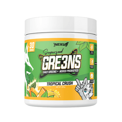 Superfood Gre3ns (1) & Superfood Gre3ns Nexus Greens supplements 30 Serves Tropical Crush