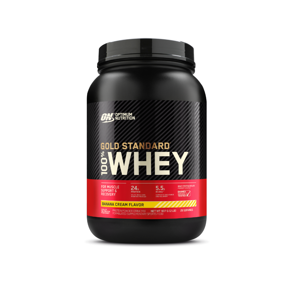 Gold Standard 100% Whey Optimum Nutrition Whey blend protein 28 Serves (907g) Banana