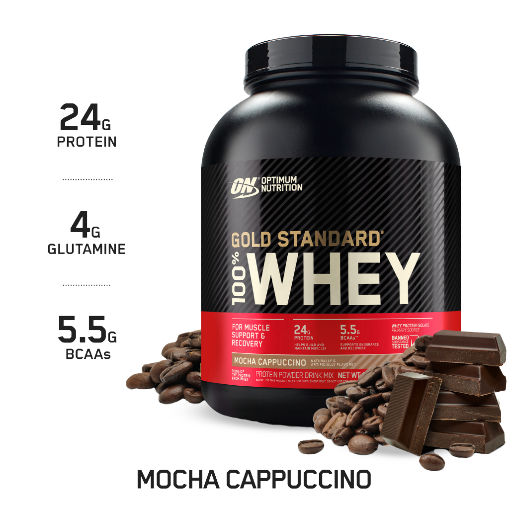 Gold Standard 100% Whey Optimum Nutrition Whey blend protein 72 Serves (2.27kg) Mocha Cappucino