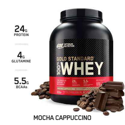 Gold Standard 100% Whey Optimum Nutrition Whey blend protein 72 Serves (2.27kg) Mocha Cappucino