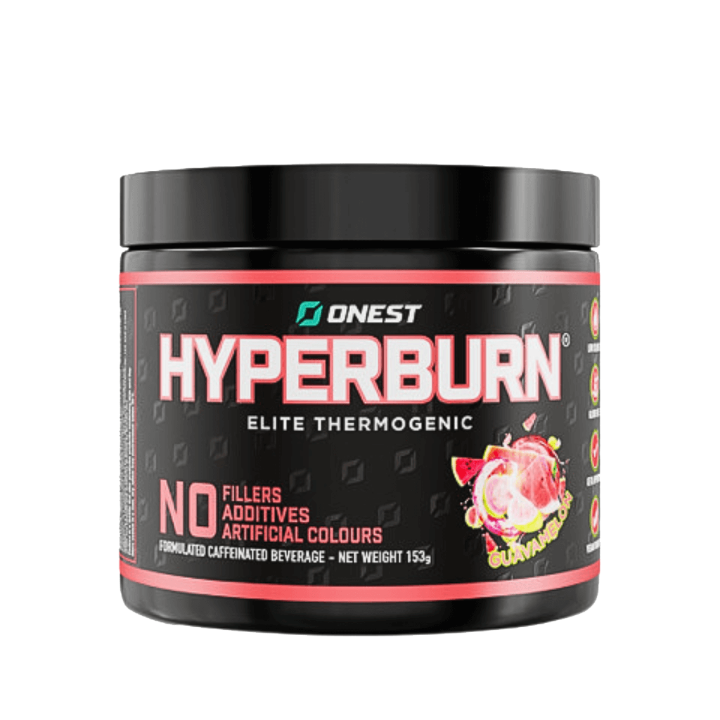Hyperburn (5) & Hyperburn Onest Fat burners supplements 30 Serves Guavamelon