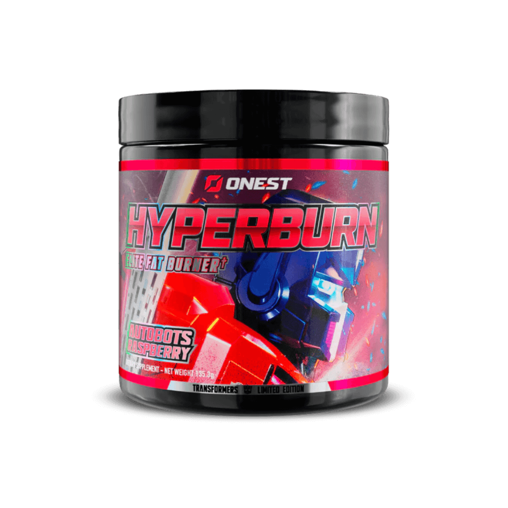 Hyperburn Onest Fat burners supplements 30 Serves Autobots Raspberry LE