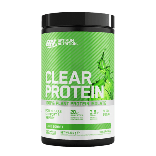 Clear Plant Protein & Clear Plant Protein Optimum Nutrition Protein water 10 Serves Lime Sorbet