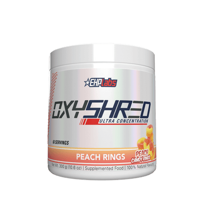 OxyShred (14) & OxyShred EHP Labs Fat burners supplements 60 Serves Peach Candy Rings
