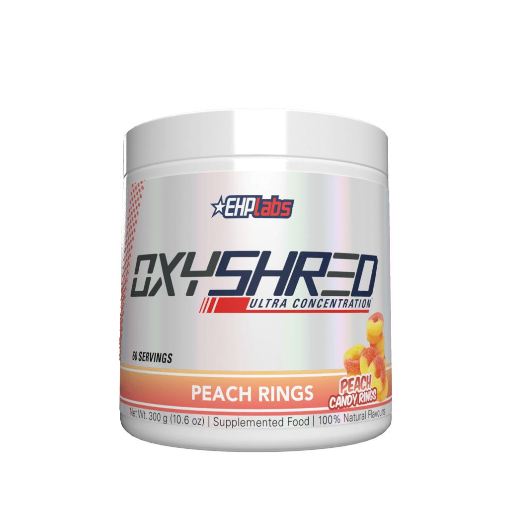 OxyShred (14) & OxyShred EHP Labs Fat burners supplements 60 Serves Peach Candy Rings