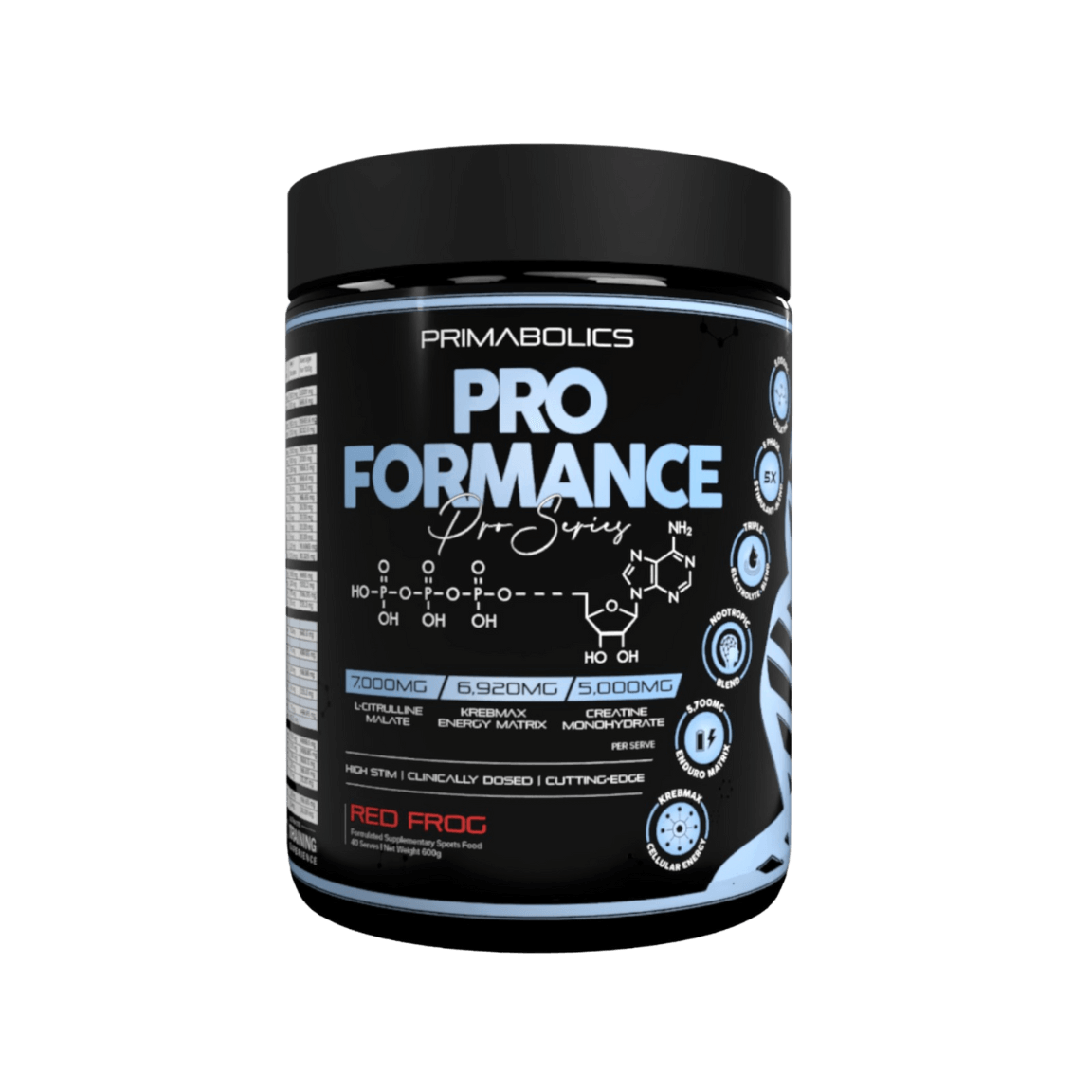 Proformance & Proformance Primabolics High stim pre workout 40 Serves Red Frog