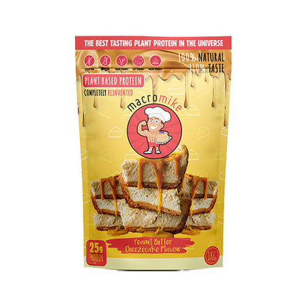 Plant Based Protein+ (1kg) - Peanut Butter Cheezecake - Macro Mike | MAK Fitness