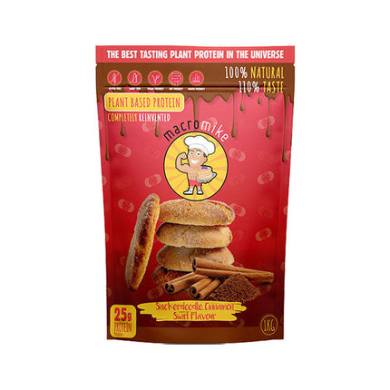 Plant Based Protein+ (1kg) - Snickerdoodle Cinnamon Swirl - Macro Mike | MAK Fitness