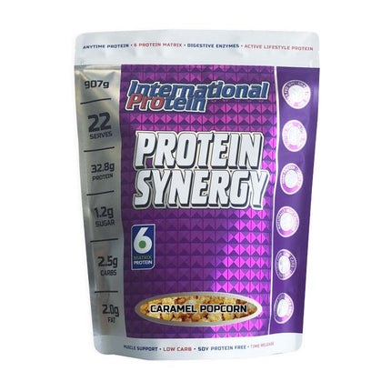 Protein Synergy - Caramel Popcorn - International Protein | MAK Fitness