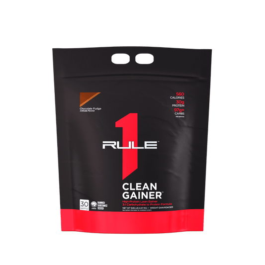 R1 Clean Gainer & R1 Clean Gainer Rule 1 Mass gainer protein powder 30 Serves Chocolate Fudge