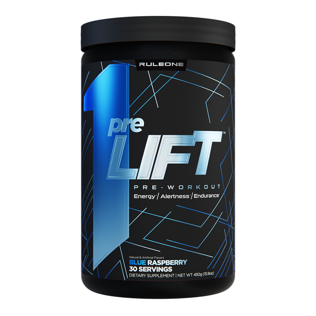 R1 PreLIFT Rule 1 Medium stimulant pre workout powder