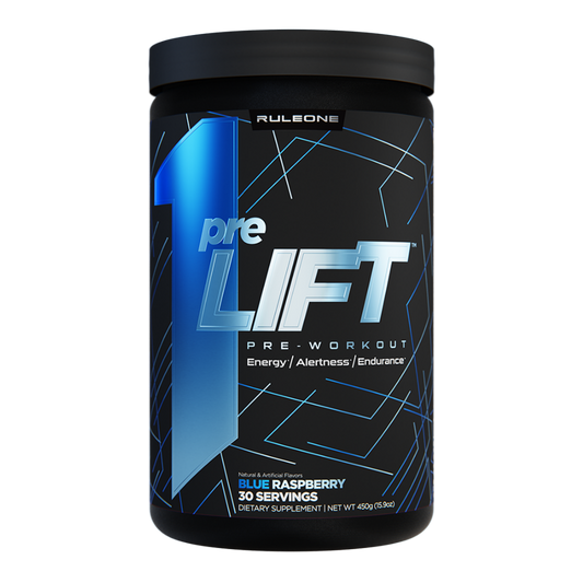 R1 PreLIFT Rule 1 Medium stimulant pre workout powder