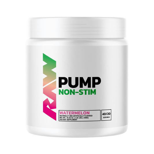 Pump Pre-Workout & Pump Pre-Workout RAW Caffeine free pre workout 40 Serves Watermelon