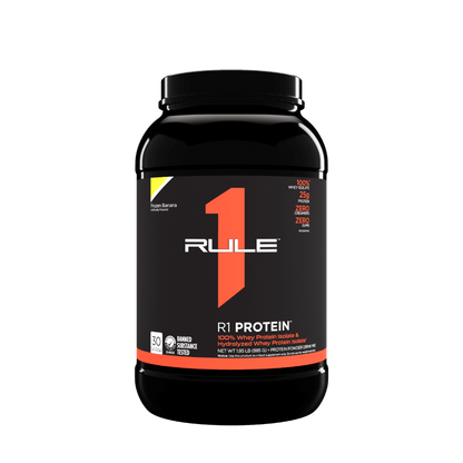R1 Protein (10) & R1 Protein Rule 1 Whey protein isolate 2lb* Frozen Banana