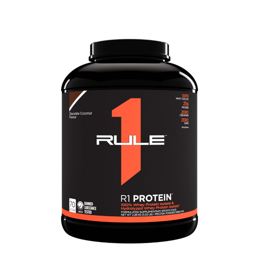 R1 Protein & R1 Protein Rule 1 Whey protein isolate 5lb* Chocolate Coconut