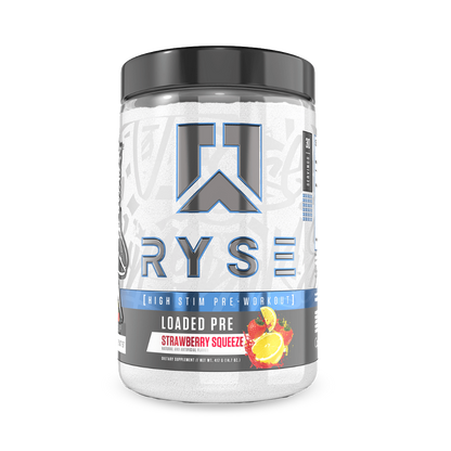 Loaded Pre & Loaded Pre Ryse Supplements High stim pre workout 30 Serves Strawberry Squeeze