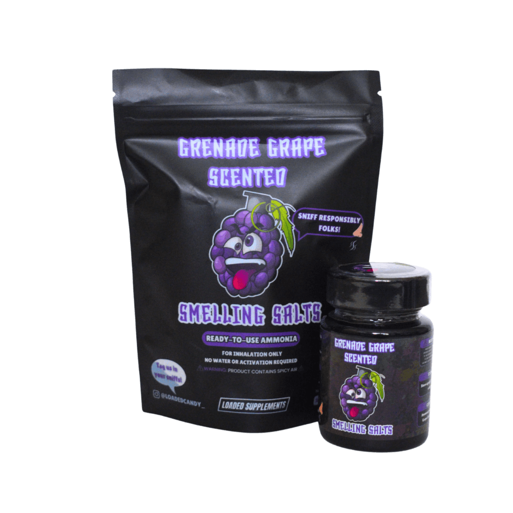 Scented Smelling Salts Loaded Candy Energy supplements 50g Grenade Grape