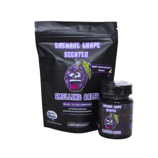 Scented Smelling Salts Loaded Candy Energy supplements 50g Grenade Grape
