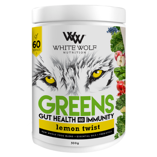 Super Greens & Super Greens White Wolf Greens supplements 60 Serves Lemon Twist