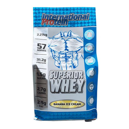 Superior Whey - Banana Ice Cream - International Protein | MAK Fitness