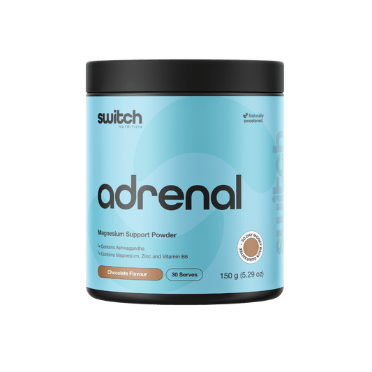 Adrenal Switch & Adrenal Switch Switch Nutrition Sleep supplements 30 Serves Chocolate