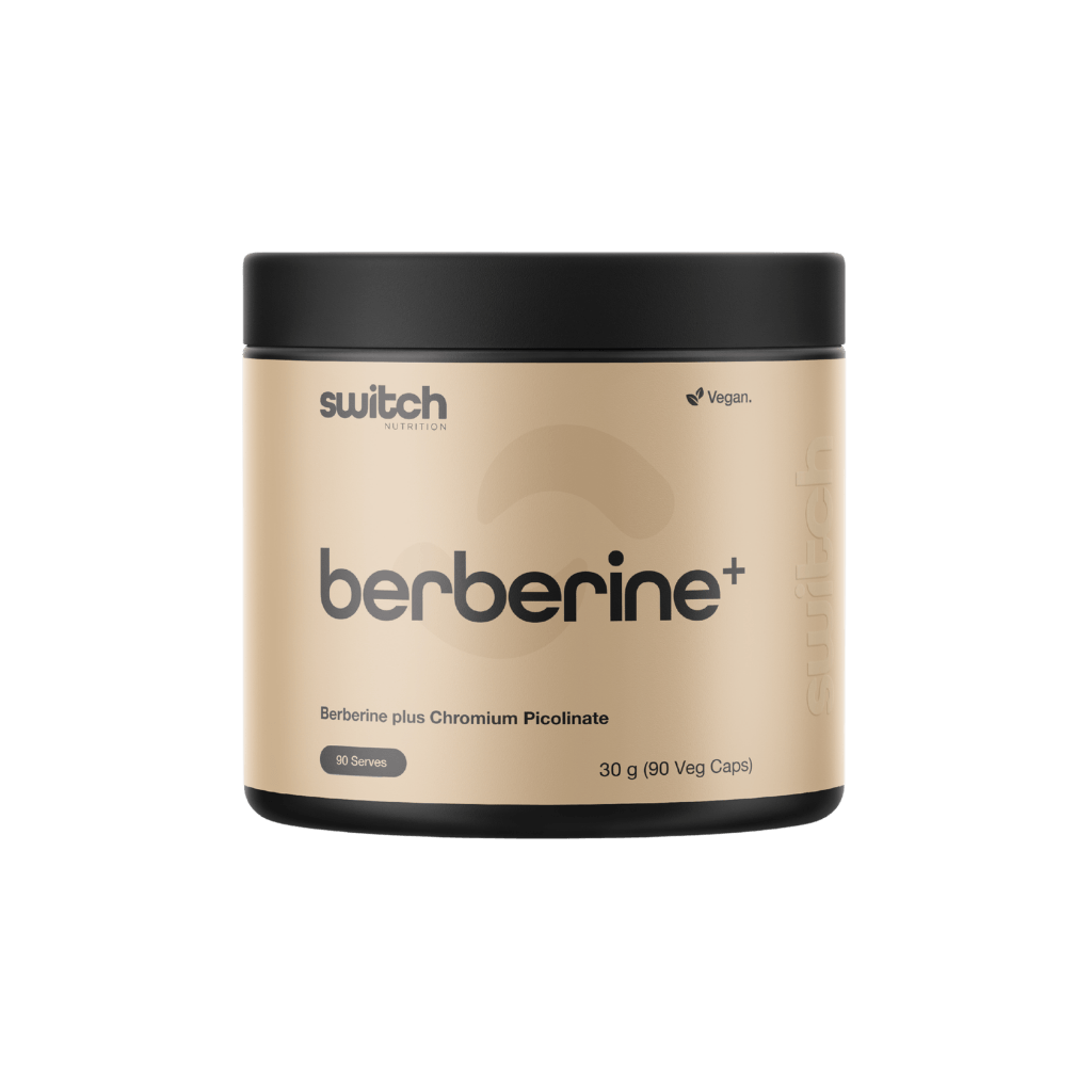 Berberine + Chromium Picolinate Switch Nutrition Cortisol reducing supplements