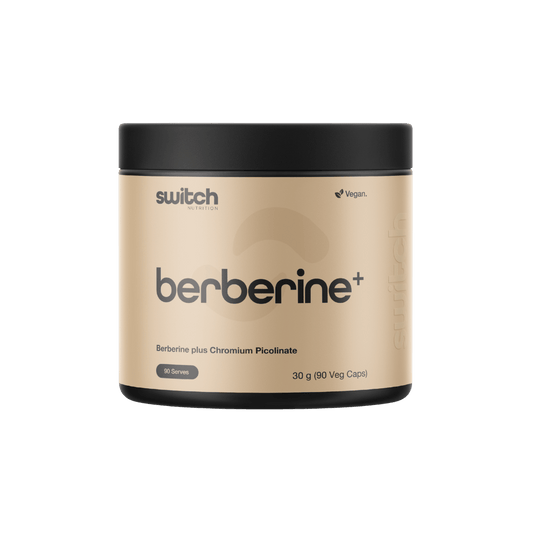 Berberine + Chromium Picolinate Switch Nutrition Cortisol reducing supplements