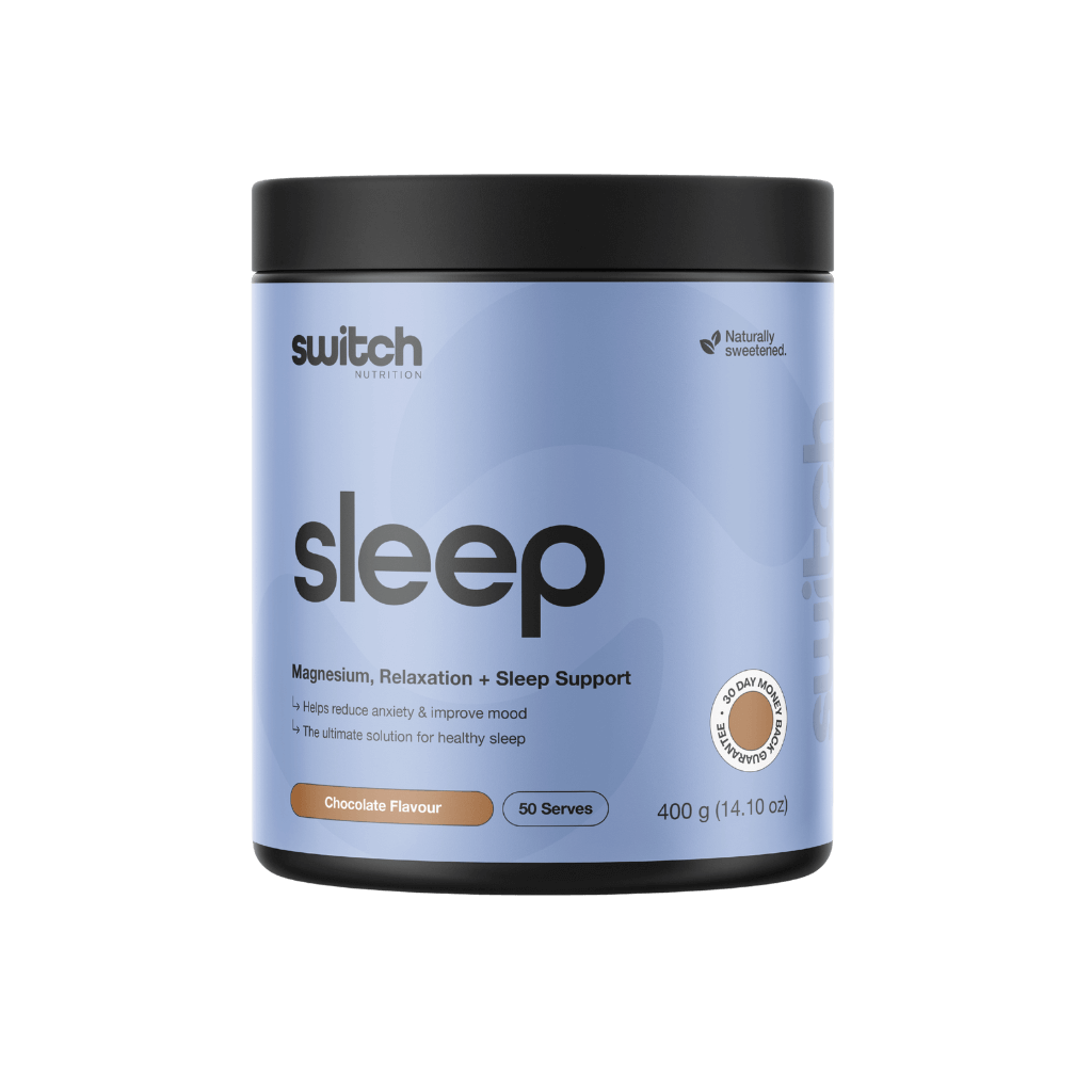 Sleep+ (7) & Sleep+ Switch Nutrition Sleep supplements 50 Serves Chocolate