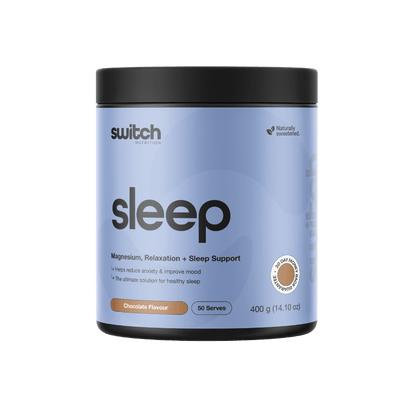 Sleep+ (7) & Sleep+ Switch Nutrition Sleep supplements 50 Serves Chocolate