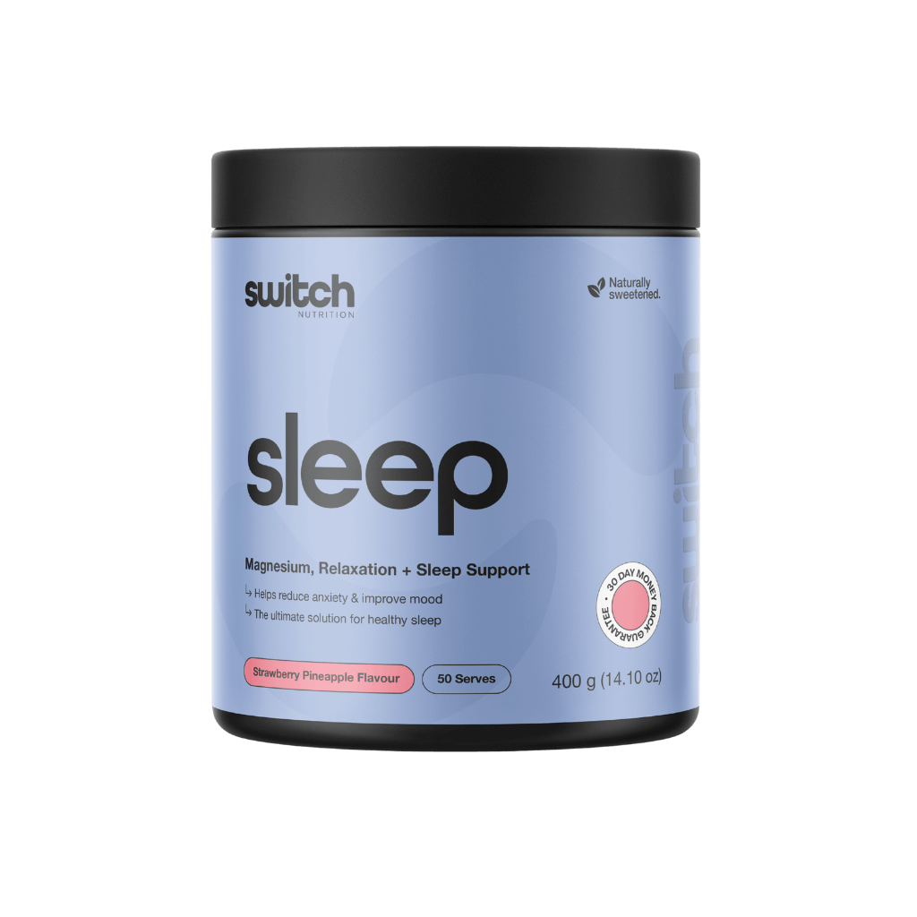 Sleep+ (6) & Sleep+ Switch Nutrition Sleep supplements 50 Serves Strawberry Pineapple