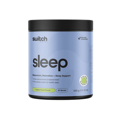 Sleep+ (3) & Sleep+ Switch Nutrition Sleep supplements 50 Serves Tropical Fruit