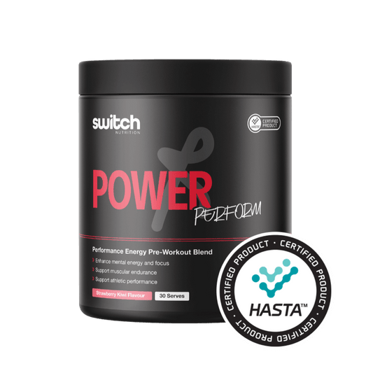Power Perform Switch Nutrition Medium stimulant pre workout powder