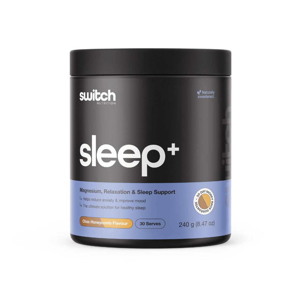 Sleep+ Switch Nutrition Sleep supplements 30 Serves Chocolate Honeycomb