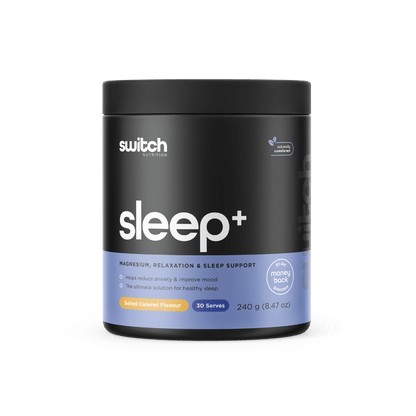Sleep+ (1) & Sleep+ Switch Nutrition Sleep supplements 30 Serves Salted Caramel