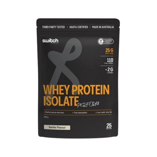 WPI Perform & WPI Perform Switch Nutrition Whey protein isolate 25 Serves Vanilla