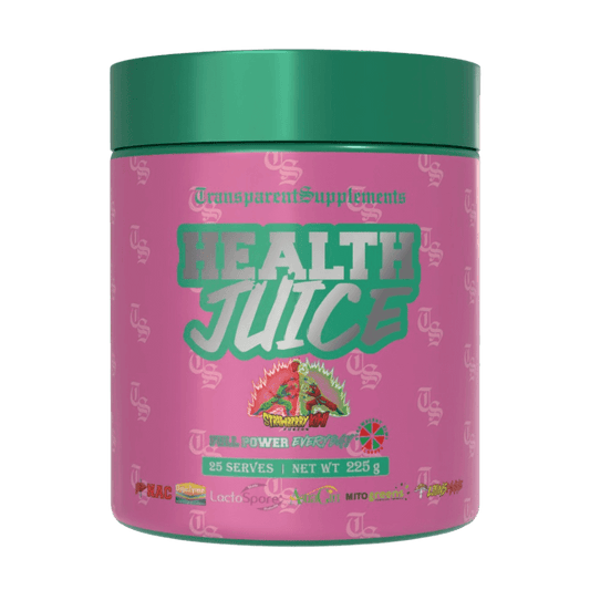 Health Juice & Health Juice Transparent Supplements Greens supplements 25 Serves Strawberry Kiwi