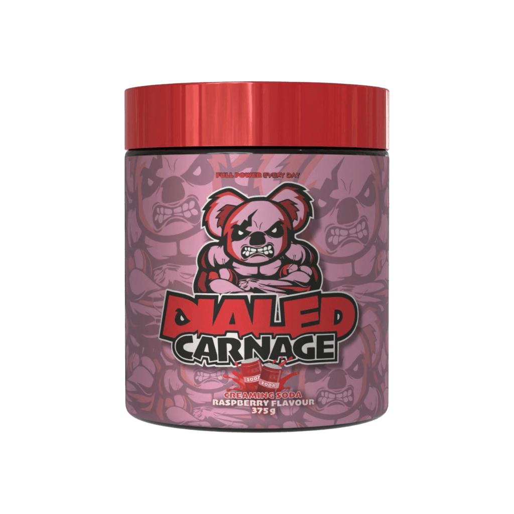 Dialed Carnage The X Athletics Super high stimulant pre workout powder