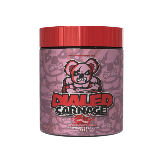 Dialed Carnage The X Athletics Super high stimulant pre workout powder
