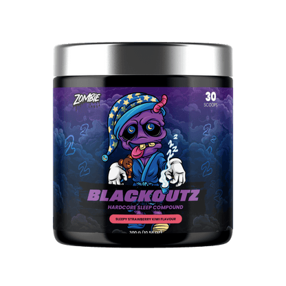 Blackoutz (1) & Blackoutz Zombie Labs Sleep supplements 30 Serves Strawberry Kiwi