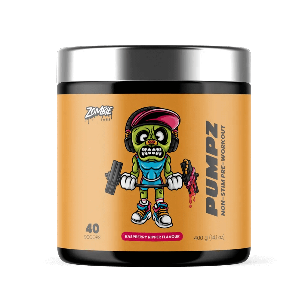 Pumpz & Pumpz Zombie Labs Caffeine free pre workout 40 Serves Raspberry Ripper
