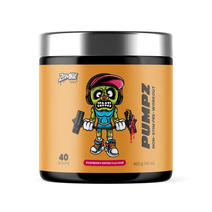 Pumpz & Pumpz Zombie Labs Caffeine free pre workout 40 Serves Raspberry Ripper