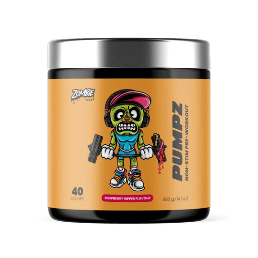 Pumpz & Pumpz Zombie Labs Caffeine free pre workout 40 Serves Raspberry Ripper